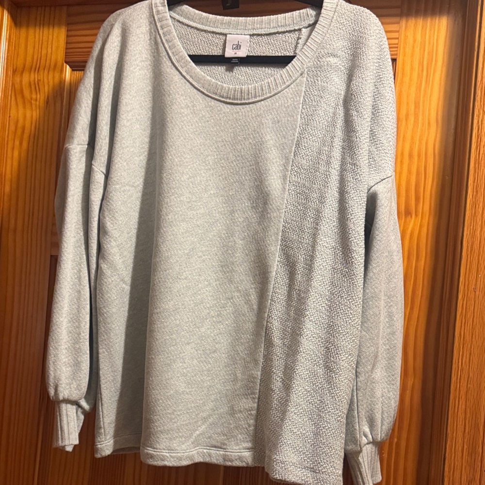 CAbi Mint Textured Crewneck Sweater